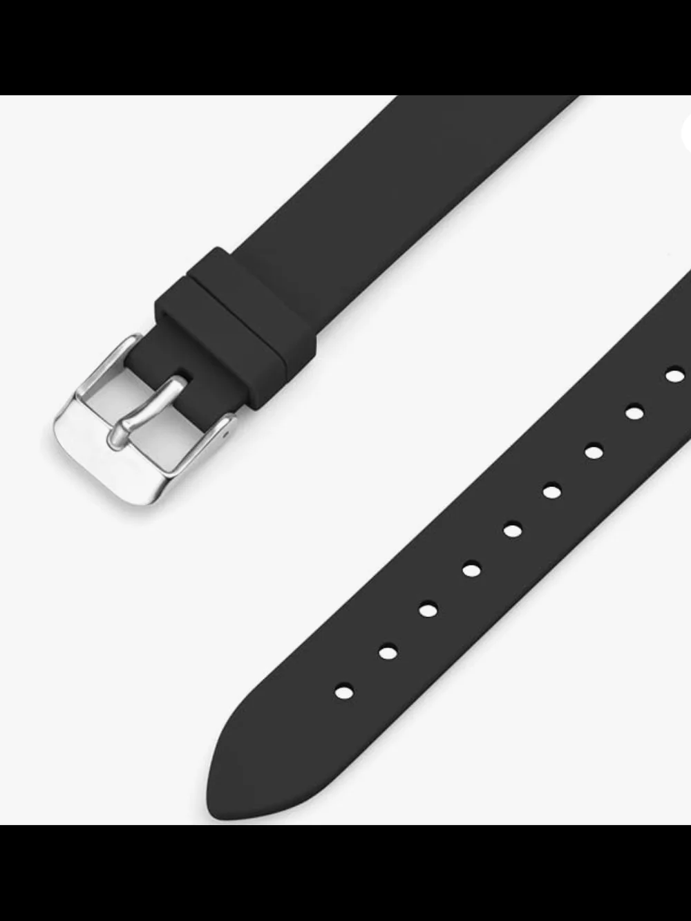 Modern Two-Tone Square Watch with Black Strap